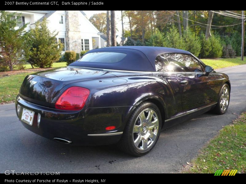 Dark Sapphire / Saddle 2007 Bentley Continental GTC