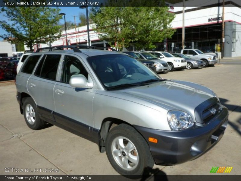 Smart Silver / Gray 2005 Hyundai Santa Fe GLS 4WD