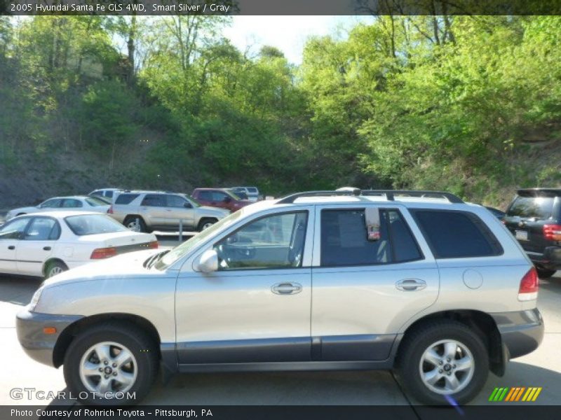 Smart Silver / Gray 2005 Hyundai Santa Fe GLS 4WD