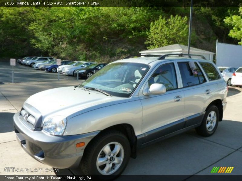 Smart Silver / Gray 2005 Hyundai Santa Fe GLS 4WD