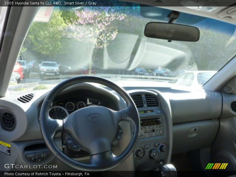 Smart Silver / Gray 2005 Hyundai Santa Fe GLS 4WD