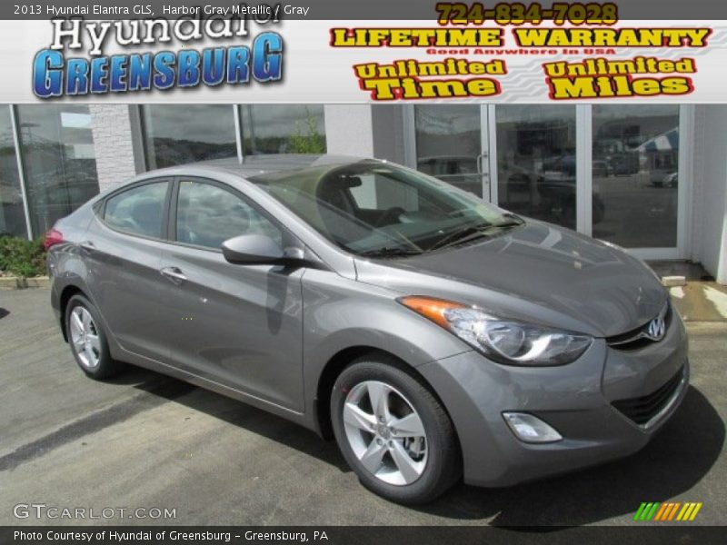 Harbor Gray Metallic / Gray 2013 Hyundai Elantra GLS