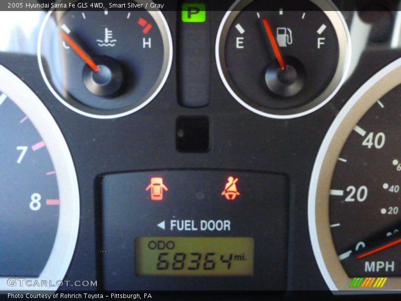 Smart Silver / Gray 2005 Hyundai Santa Fe GLS 4WD