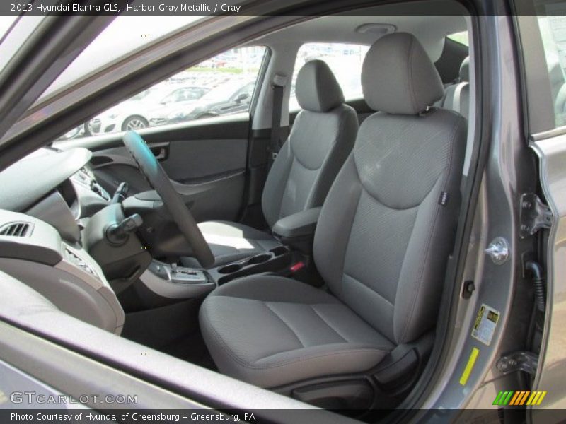 Harbor Gray Metallic / Gray 2013 Hyundai Elantra GLS