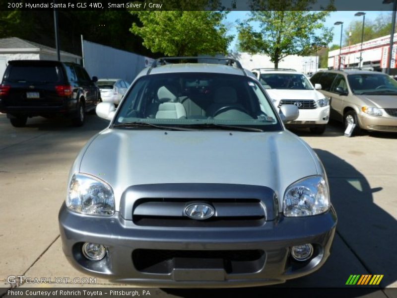 Smart Silver / Gray 2005 Hyundai Santa Fe GLS 4WD