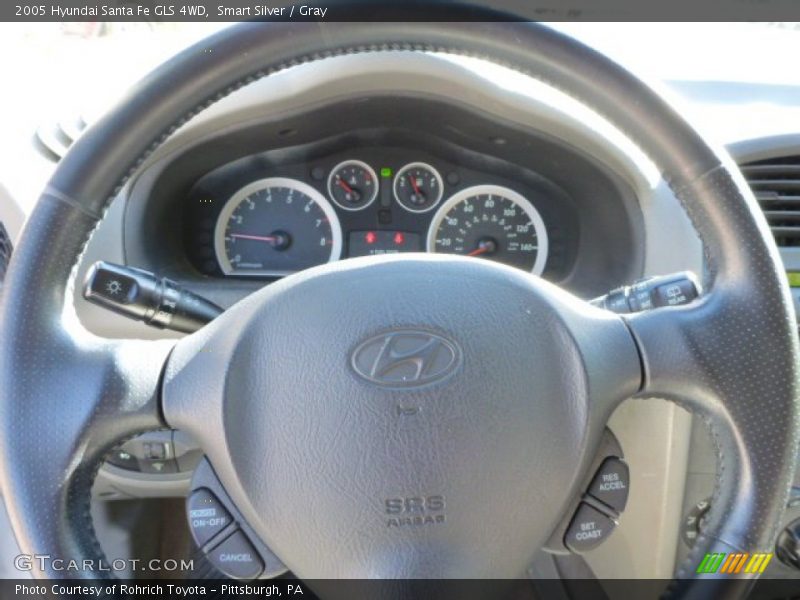 Smart Silver / Gray 2005 Hyundai Santa Fe GLS 4WD