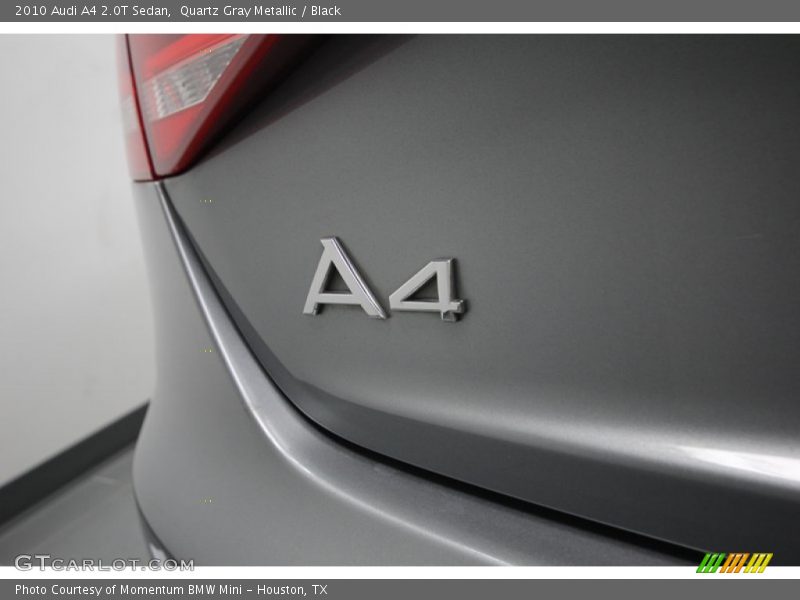 Quartz Gray Metallic / Black 2010 Audi A4 2.0T Sedan