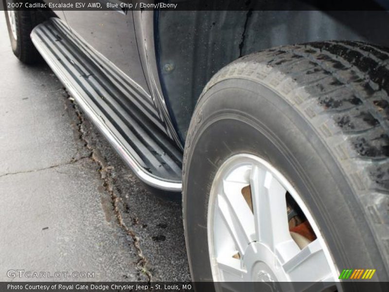 Blue Chip / Ebony/Ebony 2007 Cadillac Escalade ESV AWD