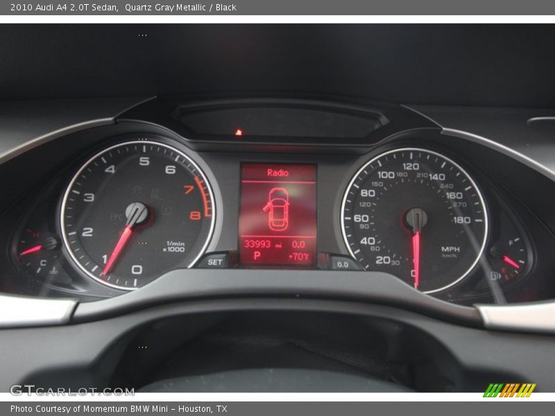 Quartz Gray Metallic / Black 2010 Audi A4 2.0T Sedan