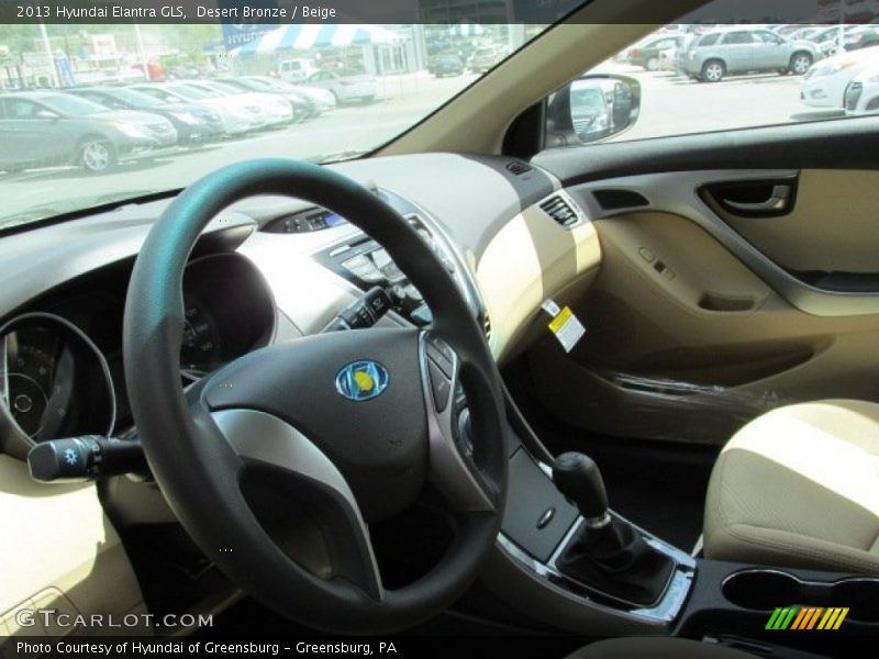 Desert Bronze / Beige 2013 Hyundai Elantra GLS