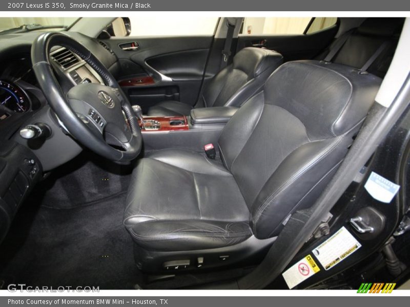 Smoky Granite Mica / Black 2007 Lexus IS 350