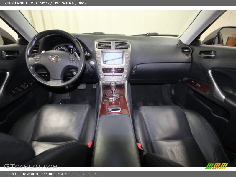 Smoky Granite Mica / Black 2007 Lexus IS 350