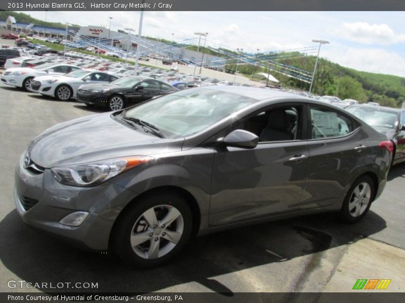 Harbor Gray Metallic / Gray 2013 Hyundai Elantra GLS