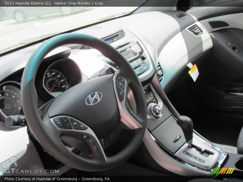 Harbor Gray Metallic / Gray 2013 Hyundai Elantra GLS