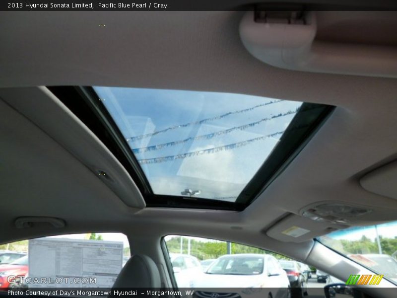 Pacific Blue Pearl / Gray 2013 Hyundai Sonata Limited