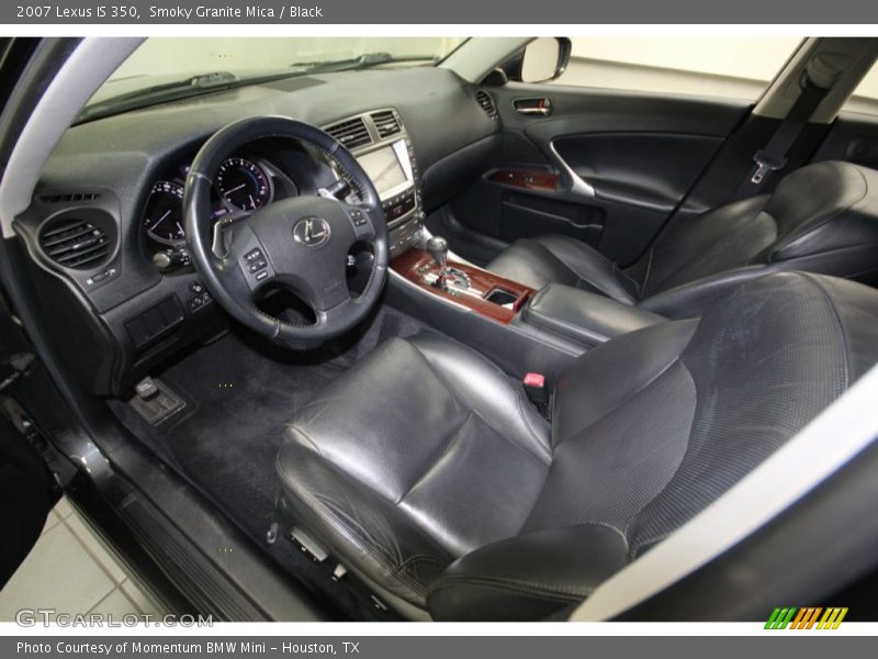 Smoky Granite Mica / Black 2007 Lexus IS 350