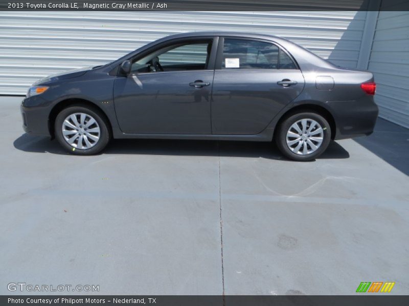 Magnetic Gray Metallic / Ash 2013 Toyota Corolla LE