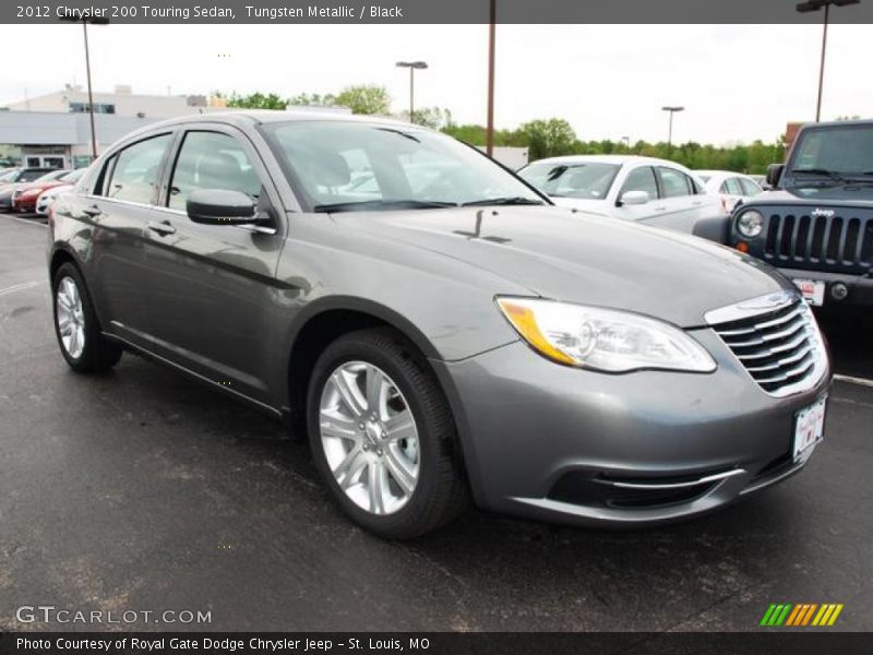 Tungsten Metallic / Black 2012 Chrysler 200 Touring Sedan