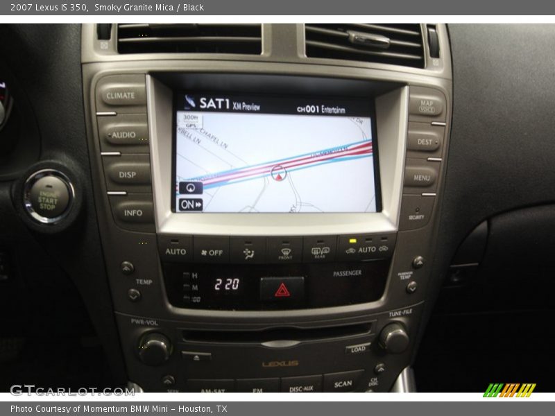 Smoky Granite Mica / Black 2007 Lexus IS 350