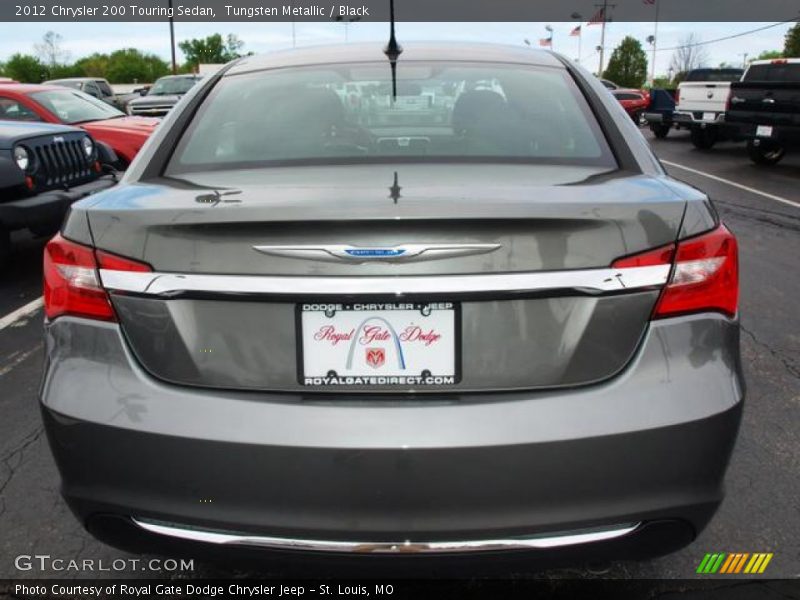 Tungsten Metallic / Black 2012 Chrysler 200 Touring Sedan