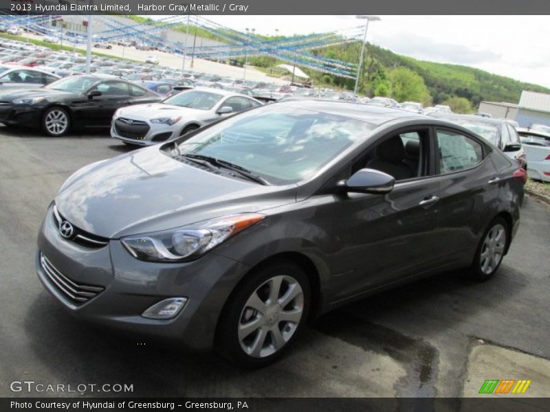 Harbor Gray Metallic / Gray 2013 Hyundai Elantra Limited