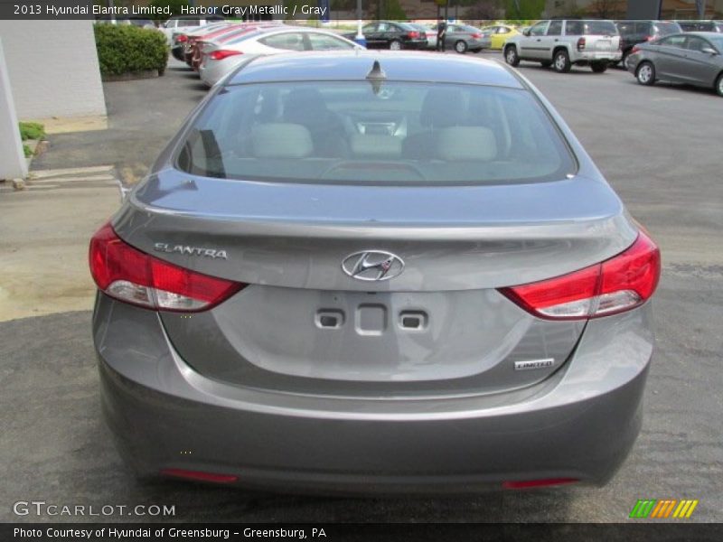 Harbor Gray Metallic / Gray 2013 Hyundai Elantra Limited
