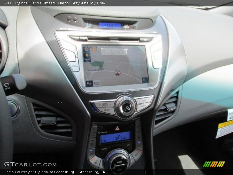 Harbor Gray Metallic / Gray 2013 Hyundai Elantra Limited