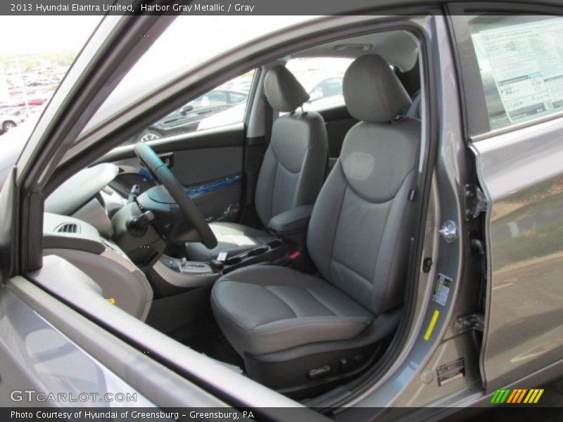 Harbor Gray Metallic / Gray 2013 Hyundai Elantra Limited
