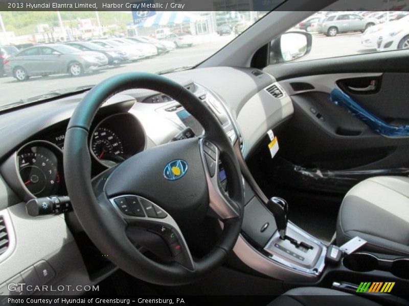Harbor Gray Metallic / Gray 2013 Hyundai Elantra Limited