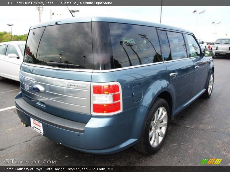 Steel Blue Metallic / Medium Light Stone 2010 Ford Flex Limited