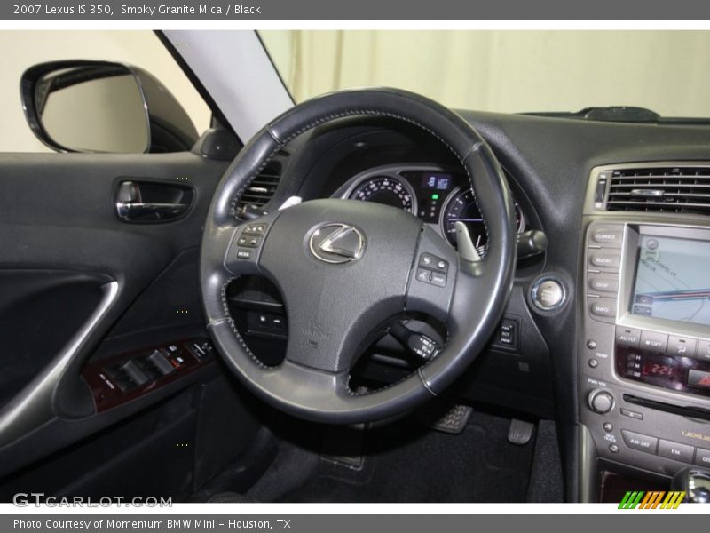 Smoky Granite Mica / Black 2007 Lexus IS 350