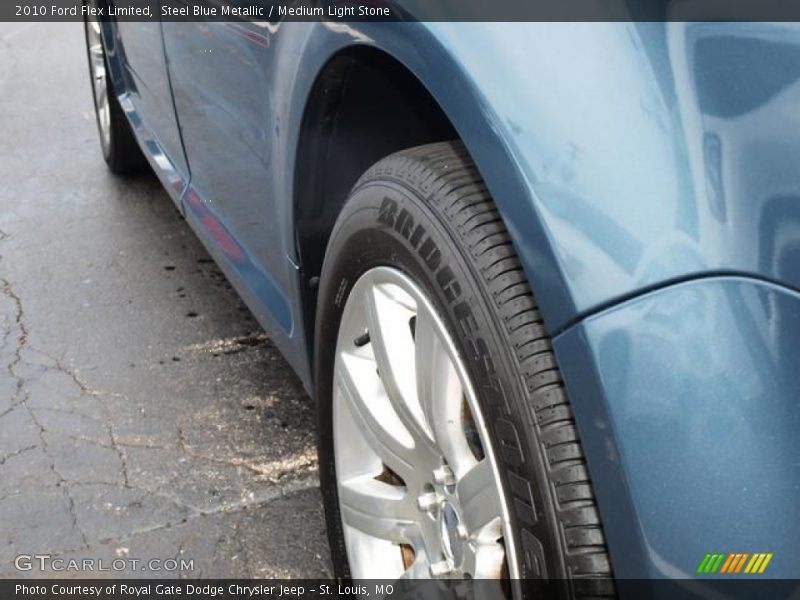 Steel Blue Metallic / Medium Light Stone 2010 Ford Flex Limited