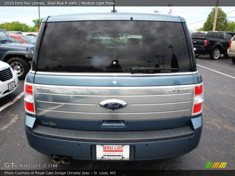 Steel Blue Metallic / Medium Light Stone 2010 Ford Flex Limited