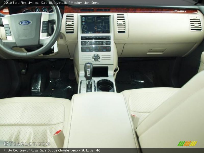 Steel Blue Metallic / Medium Light Stone 2010 Ford Flex Limited