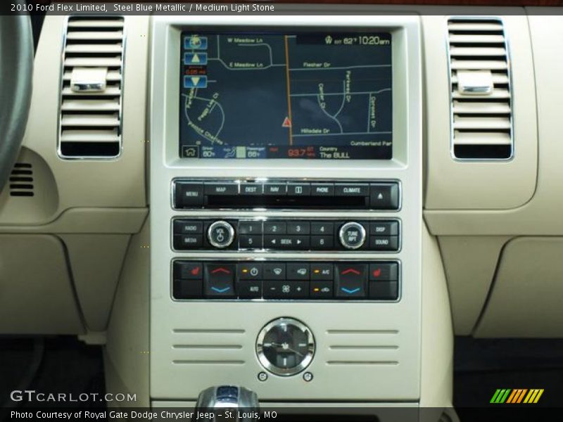 Steel Blue Metallic / Medium Light Stone 2010 Ford Flex Limited