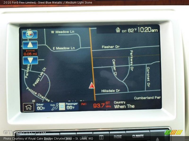 Steel Blue Metallic / Medium Light Stone 2010 Ford Flex Limited