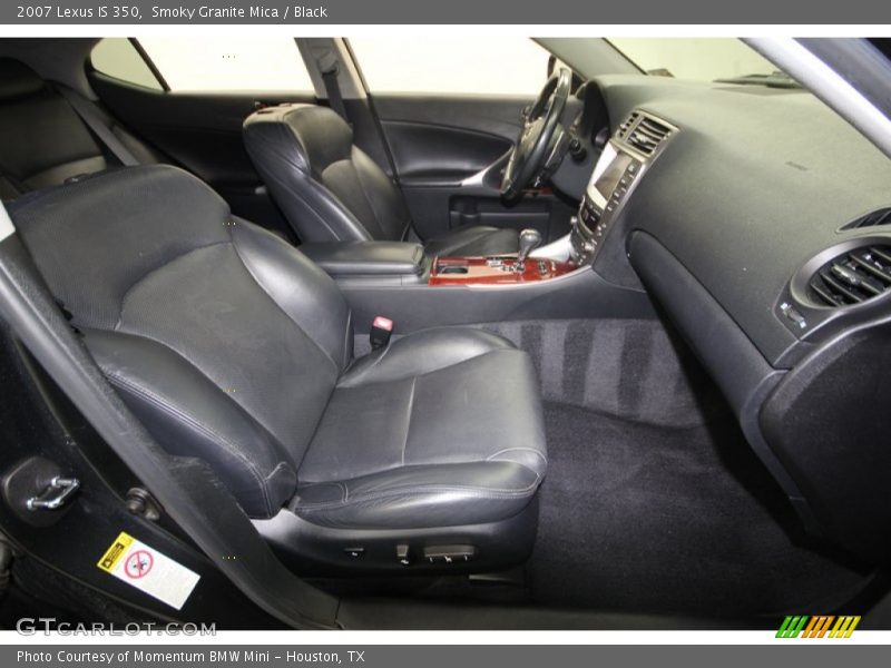 Smoky Granite Mica / Black 2007 Lexus IS 350