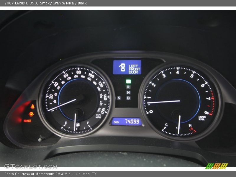Smoky Granite Mica / Black 2007 Lexus IS 350