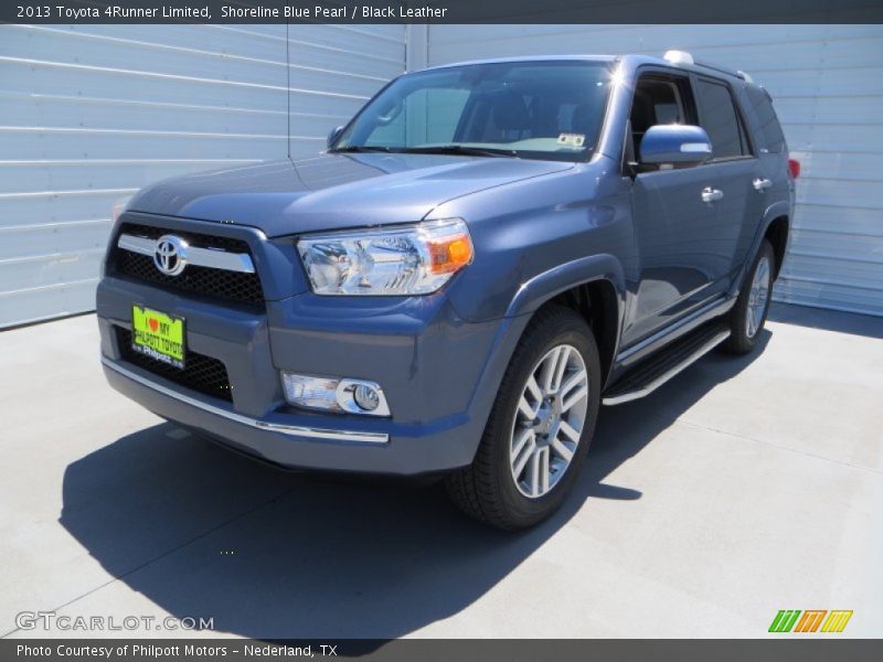 Shoreline Blue Pearl / Black Leather 2013 Toyota 4Runner Limited
