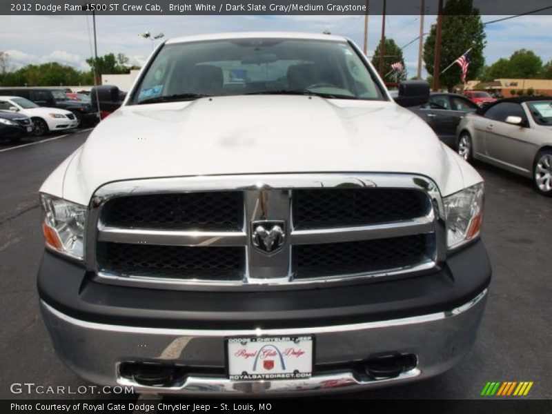 Bright White / Dark Slate Gray/Medium Graystone 2012 Dodge Ram 1500 ST Crew Cab