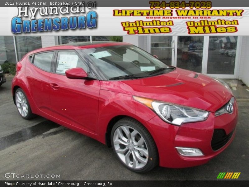 Boston Red / Gray 2013 Hyundai Veloster