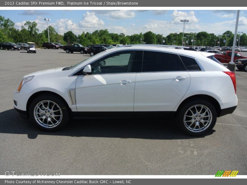 Platinum Ice Tricoat / Shale/Brownstone 2013 Cadillac SRX Premium FWD