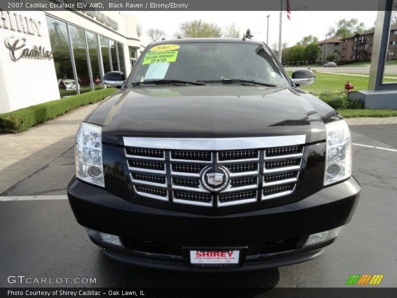 Black Raven / Ebony/Ebony 2007 Cadillac Escalade ESV AWD