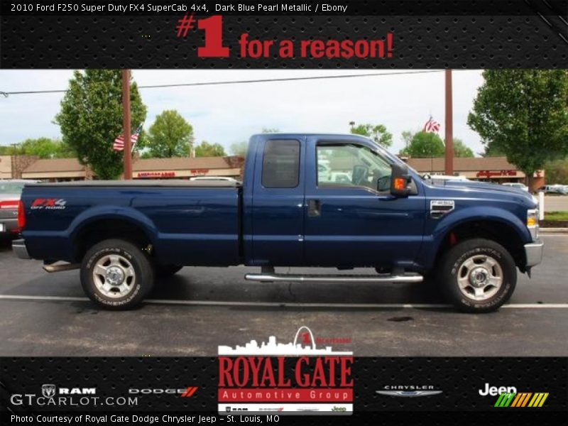 Dark Blue Pearl Metallic / Ebony 2010 Ford F250 Super Duty FX4 SuperCab 4x4