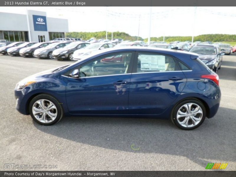 Atlantic Blue / Beige 2013 Hyundai Elantra GT