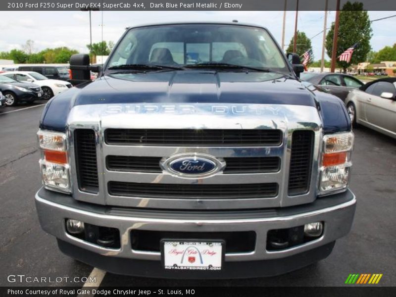 Dark Blue Pearl Metallic / Ebony 2010 Ford F250 Super Duty FX4 SuperCab 4x4