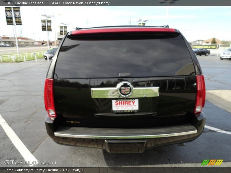 Black Raven / Ebony/Ebony 2007 Cadillac Escalade ESV AWD