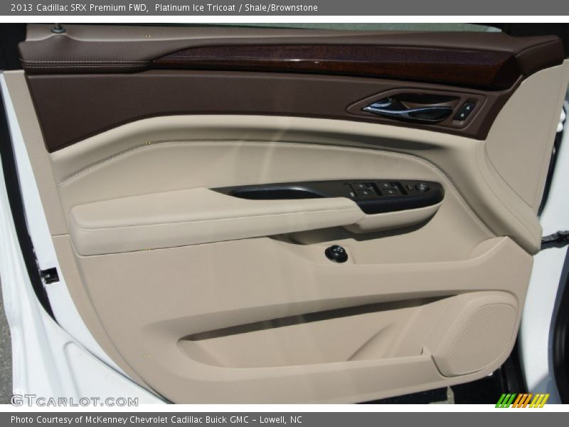 Platinum Ice Tricoat / Shale/Brownstone 2013 Cadillac SRX Premium FWD