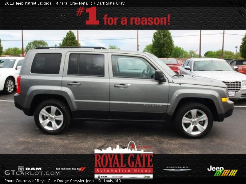 Mineral Gray Metallic / Dark Slate Gray 2013 Jeep Patriot Latitude