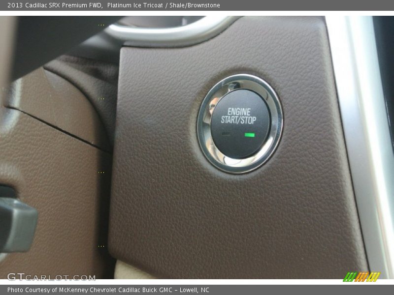 Platinum Ice Tricoat / Shale/Brownstone 2013 Cadillac SRX Premium FWD